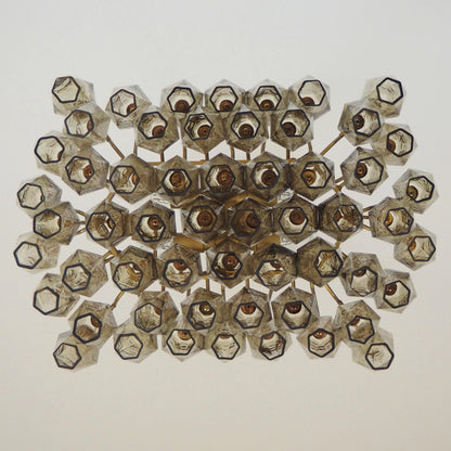 Poliedri Murano Smoked Chandelier - Nuvé