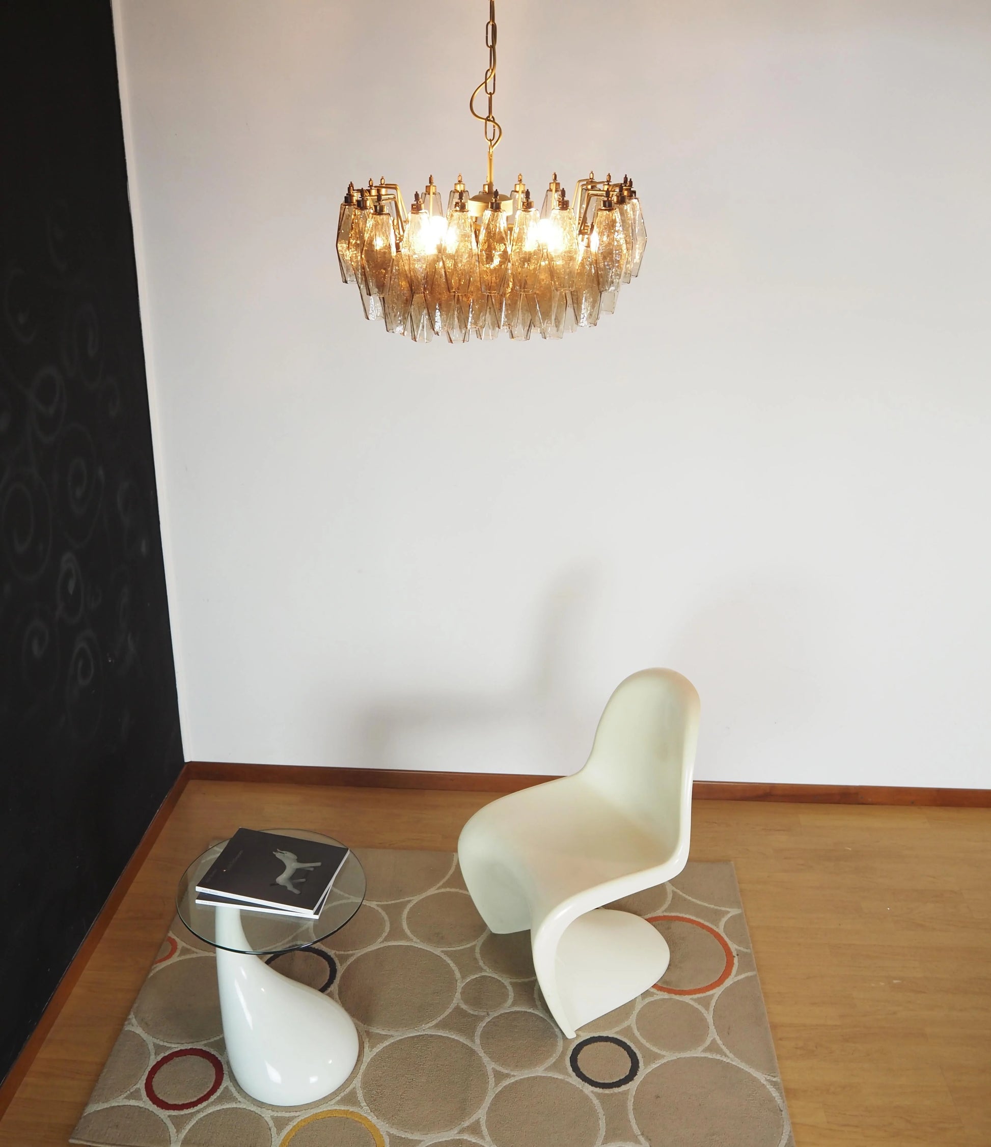 Poliedri Murano Smoked Chandelier - Nuvé