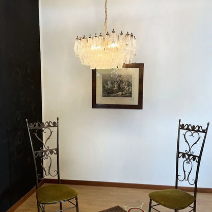 Poliedri Murano Trasparent Chandelier - Nuvé