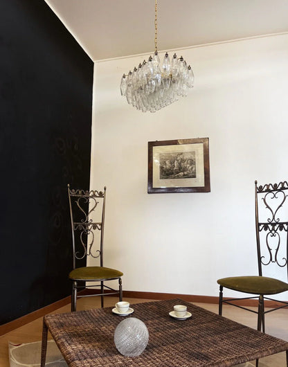 Poliedri Murano Trasparent Chandelier - Nuvé