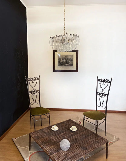 Poliedri Murano Trasparent Chandelier - Nuvé