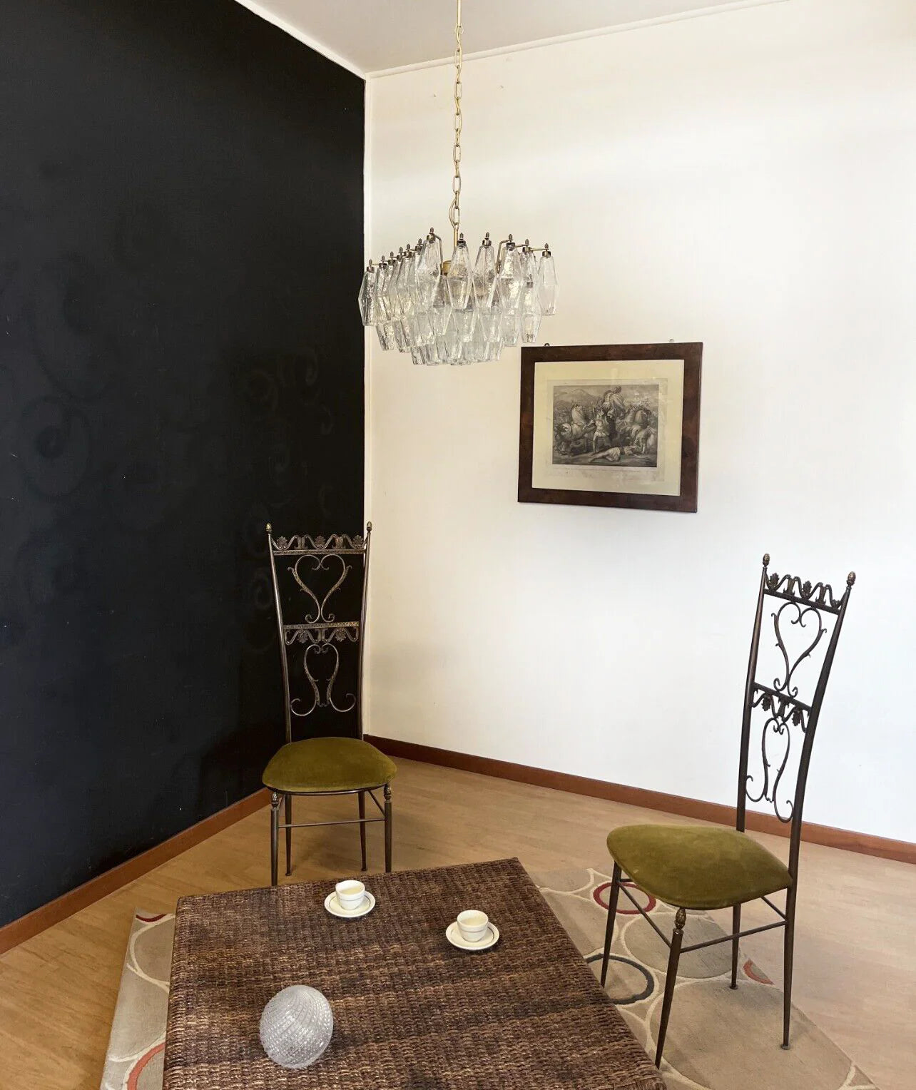 Poliedri Murano Trasparent Chandelier - Nuvé