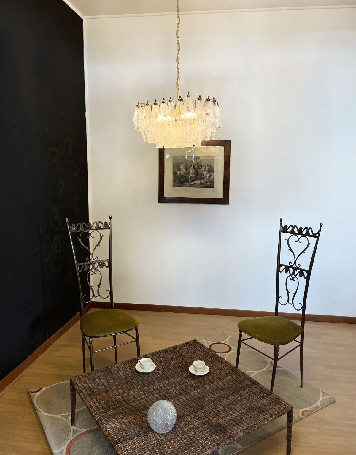 Poliedri Murano Trasparent Chandelier - Nuvé