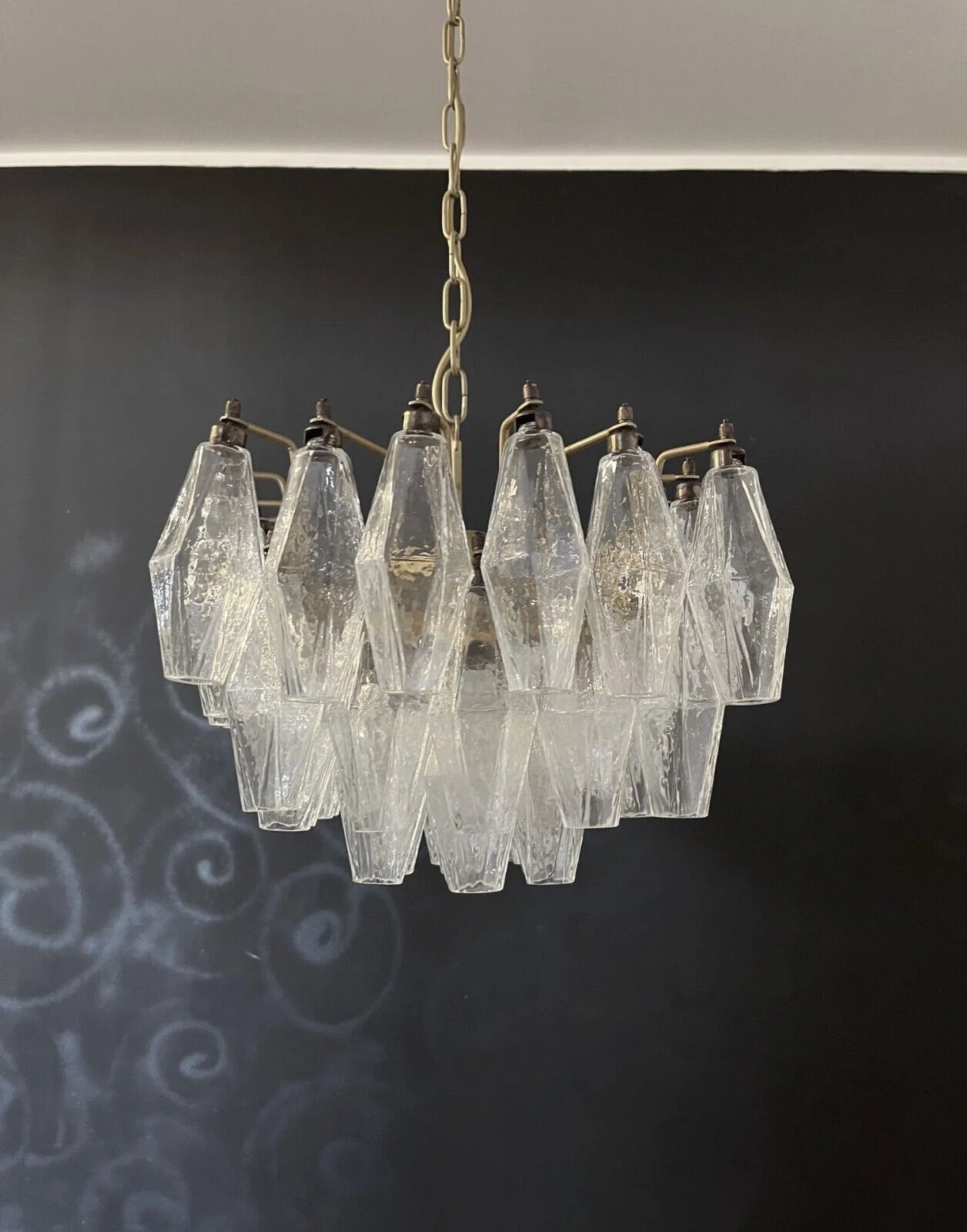 Poliedri Murano Trasparent Chandelier - Nuvé