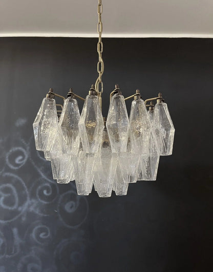 Poliedri Murano Trasparent Chandelier - Nuvé