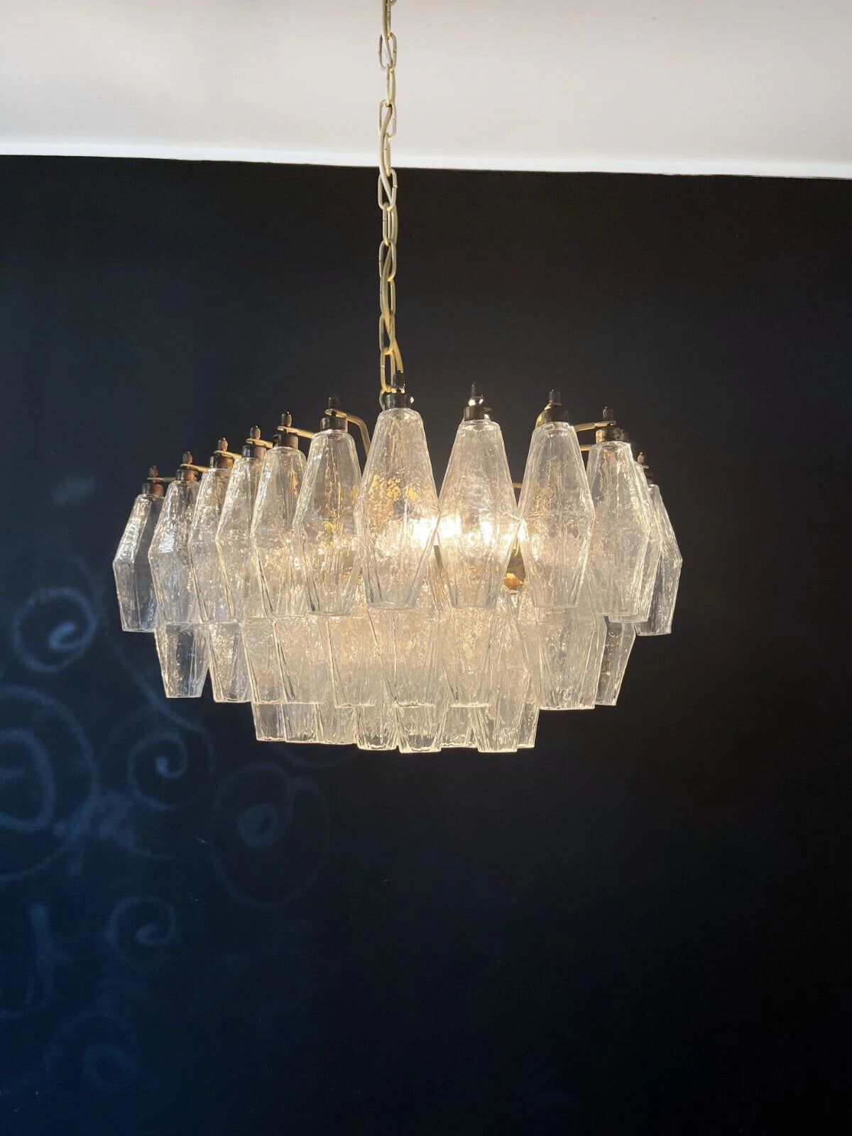 Poliedri Murano Trasparent Chandelier - Nuvé