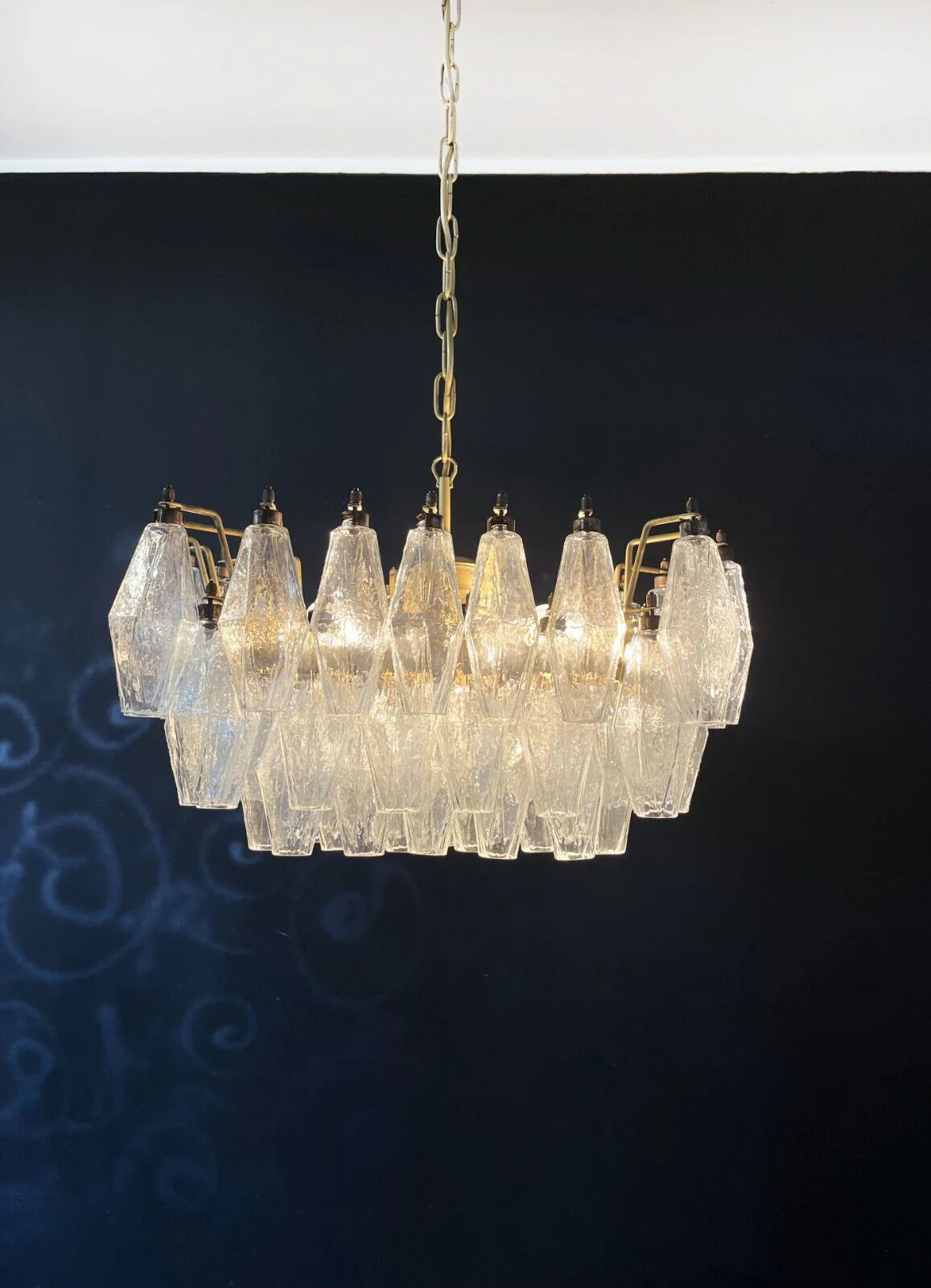 Poliedri Murano Trasparent Chandelier - Nuvé
