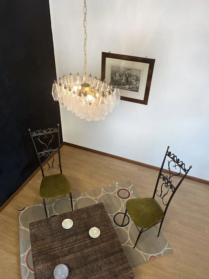 Poliedri Murano Trasparent Chandelier - Nuvé
