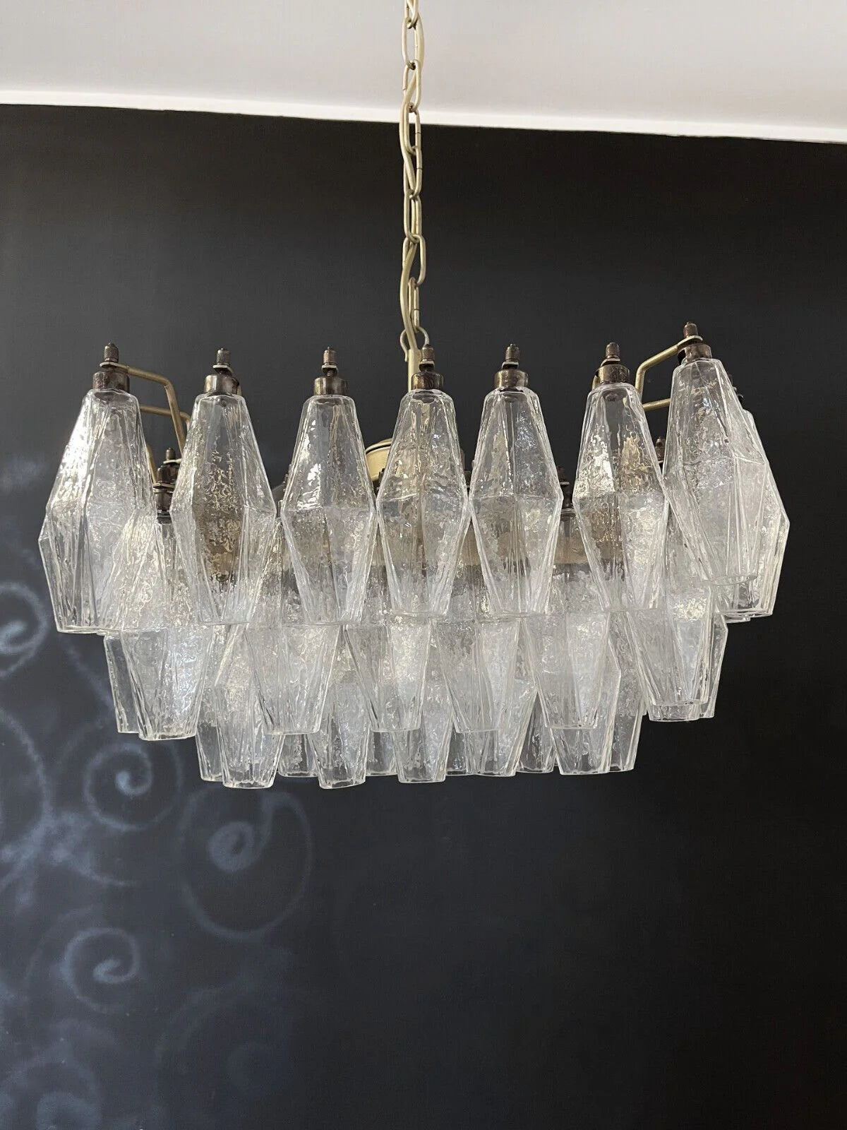Poliedri Murano Trasparent Chandelier - Nuvé