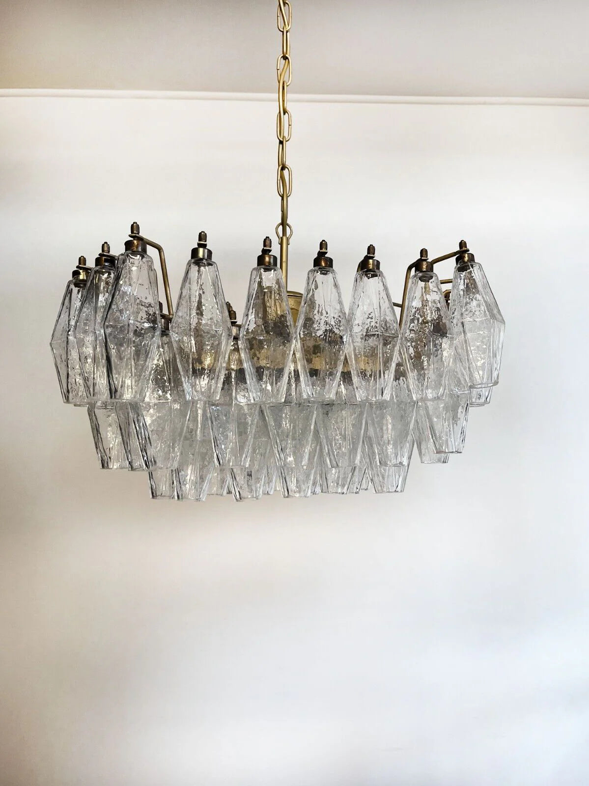 Poliedri Murano Trasparent Chandelier - Nuvé