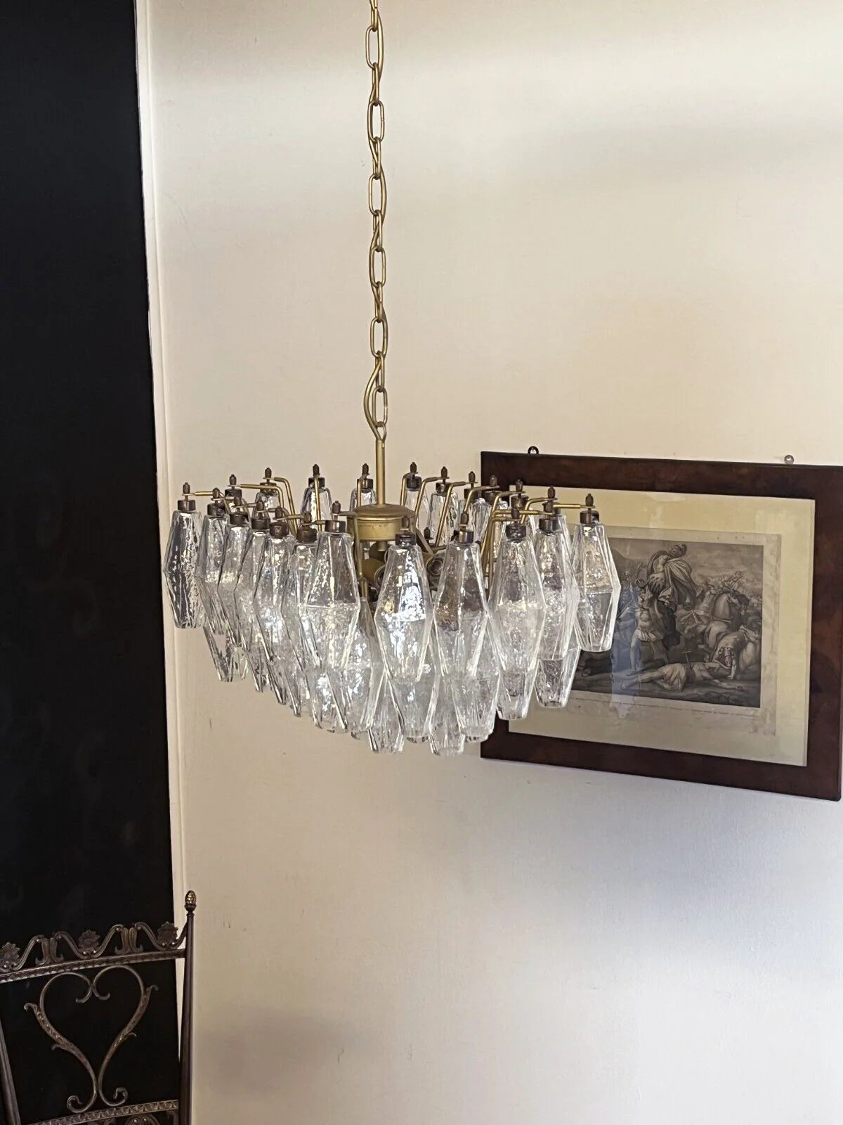 Poliedri Murano Trasparent Chandelier - Nuvé