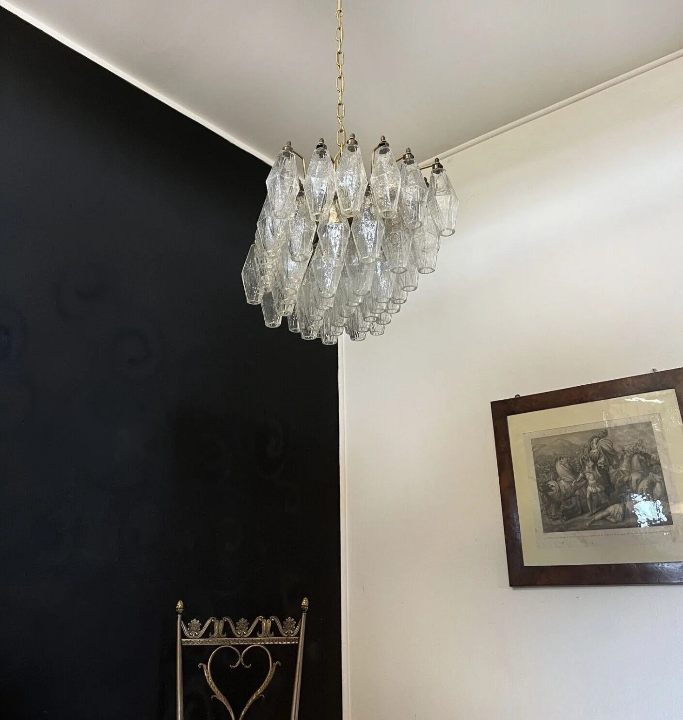 Poliedri Murano Trasparent Chandelier - Nuvé