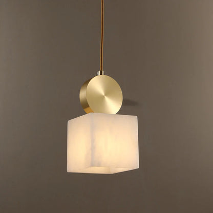 Etruscan Alabaster Pendant Light
