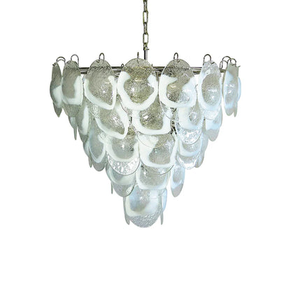 Exquisite Murano Transparent Glass Chandelier - Nuvé