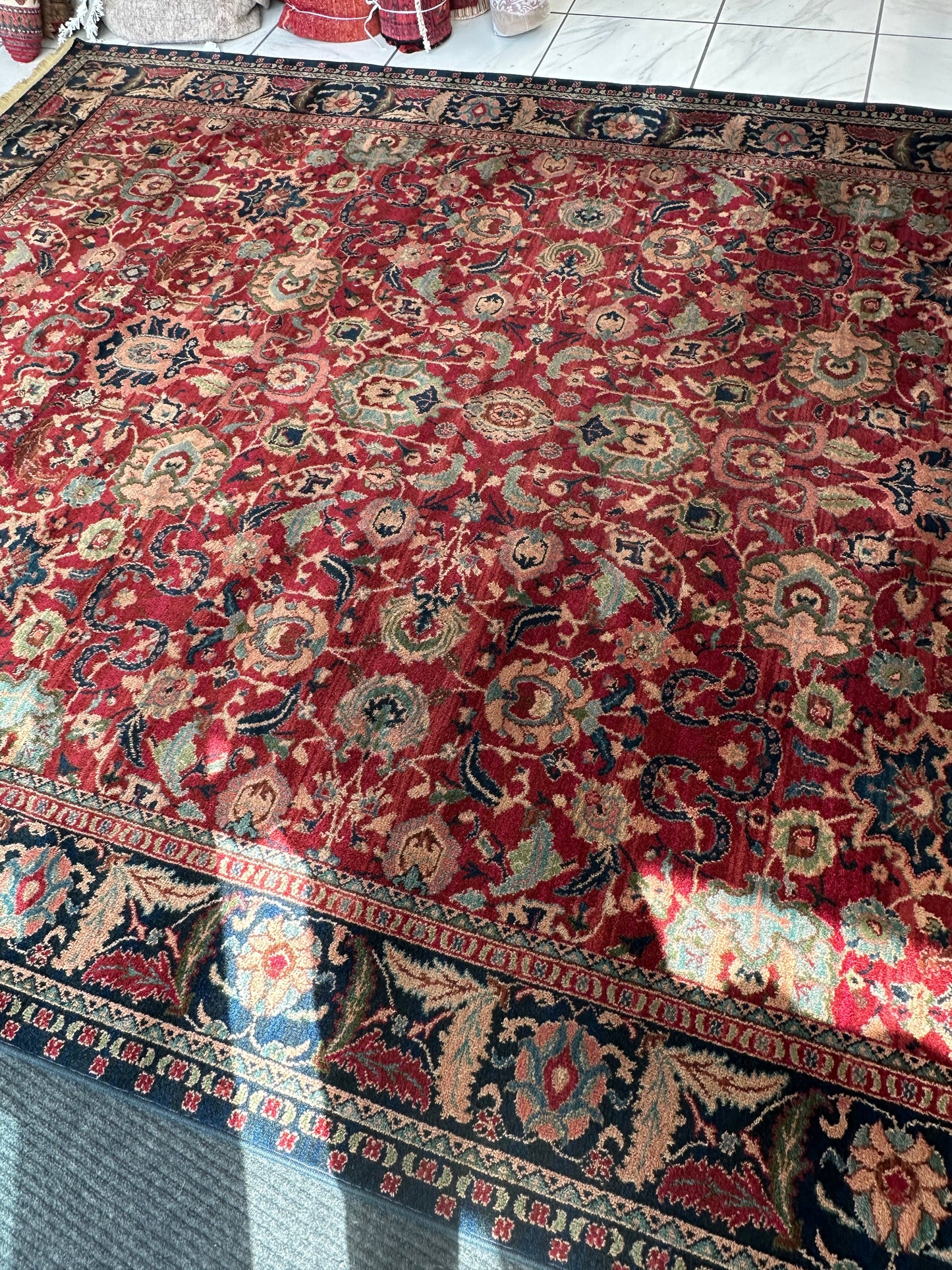 Karastan Samovar Teawash Wool Rug – 8’8” x 12’ – Vintage Elegance, Excellent Condition - Nuvé
