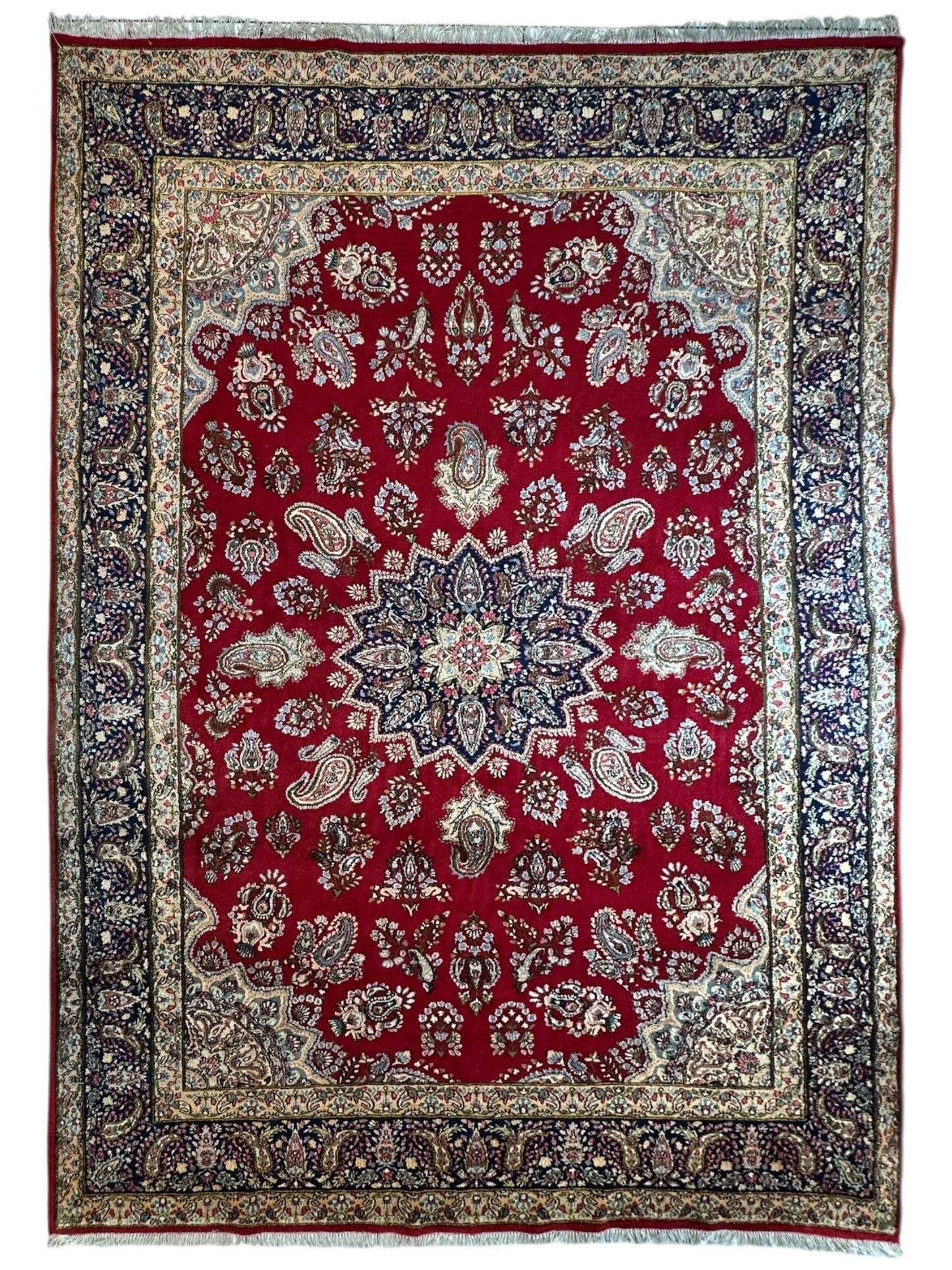 Vintage Kirman Persian Rug | 9’9” x 14’ | Thick Full-Pile Wool | Circa 1960 | K2029 - Nuvé