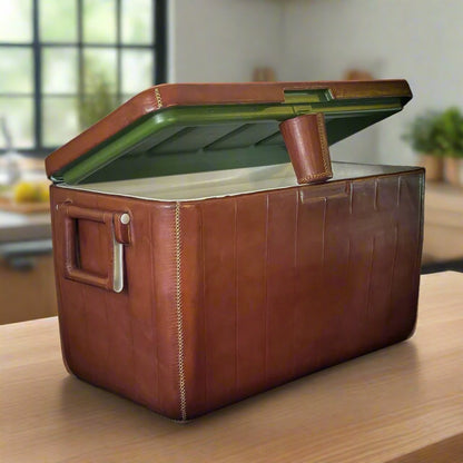 La Familia | XL Leather Cooler with Handles (46L) - Nuvé