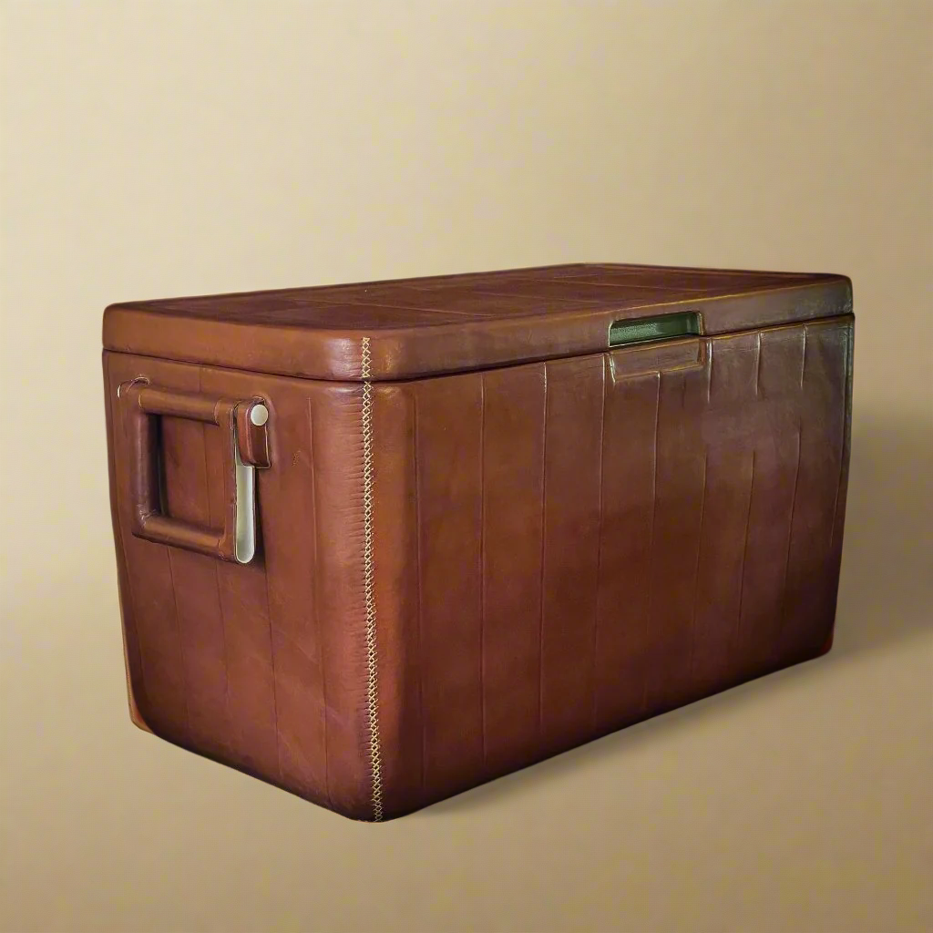 La Familia | XL Leather Cooler with Handles (46L) - Nuvé