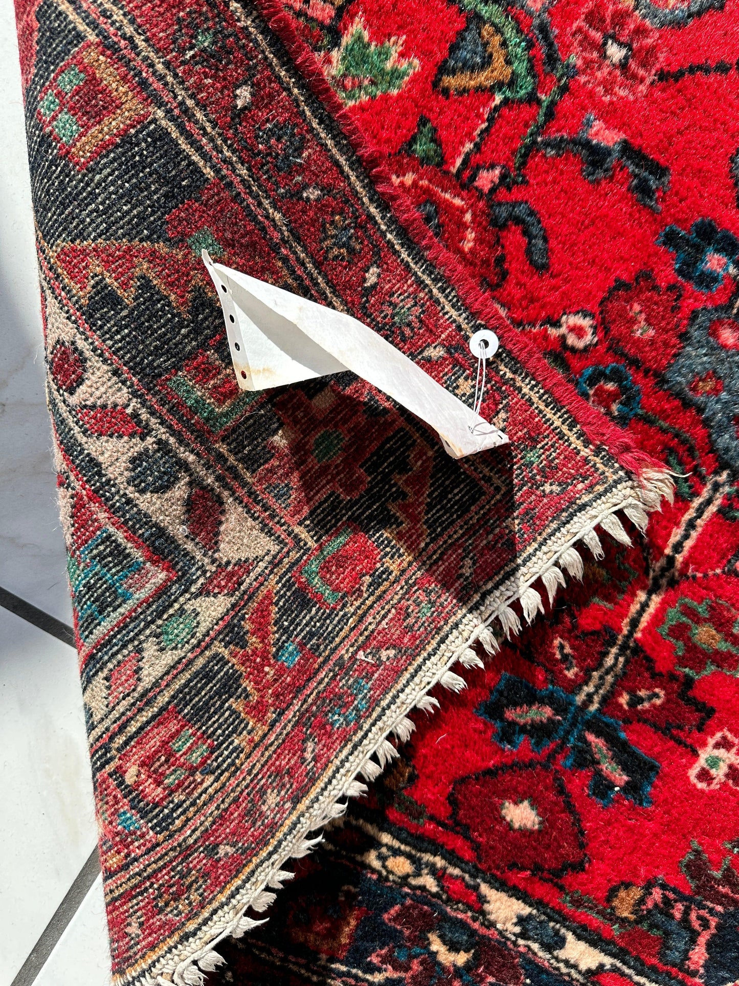 Hand-knotted Persian Hamadan wool Rug 3’8” x 6’4” - Nuvé