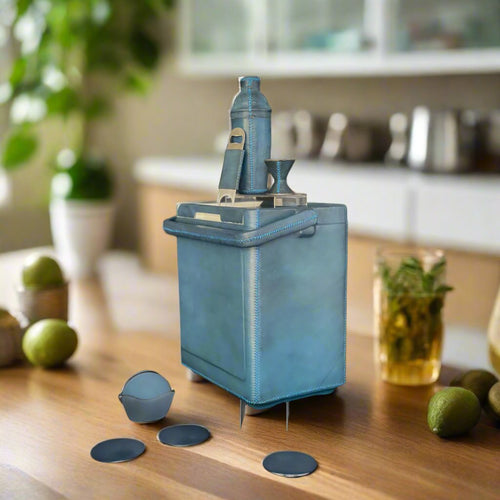 La Fiesta | Tall Leather Cooler with Handle (18Q) - Nuvé