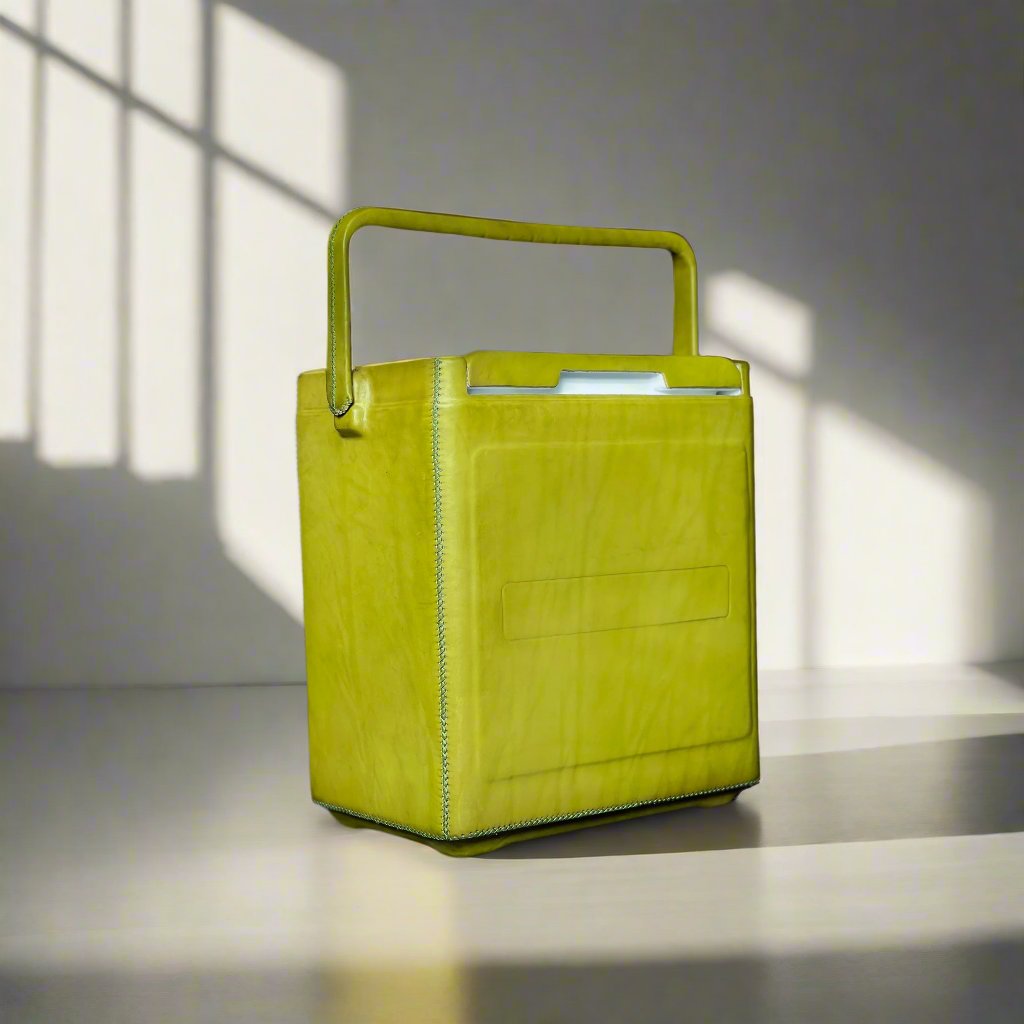 La Fiesta | Tall Leather Cooler with Handle (18Q) - Nuvé