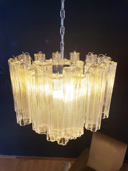 Fantastic Murano Amber Glass Tube Chandelier - Nuvé
