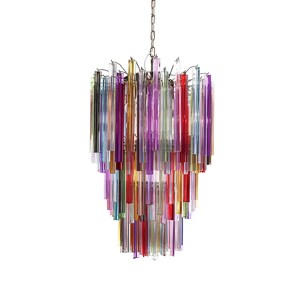 Fantastic Murano Prisms Multicolor Chandelier - Nuvé