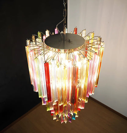 Fantastic Murano Prisms Multicolor Chandelier