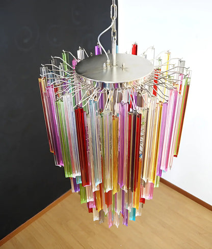 Fantastic Murano Prisms Multicolor Chandelier - Nuvé