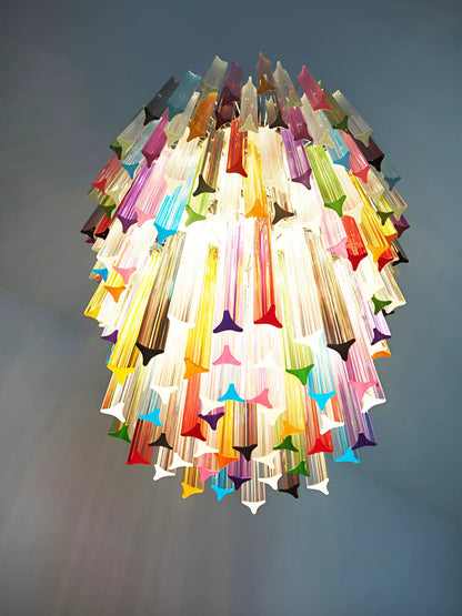Fantastic Murano Prisms Multicolor Chandelier - Nuvé