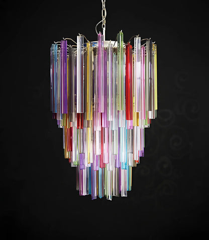 Fantastic Murano Prisms Multicolor Chandelier