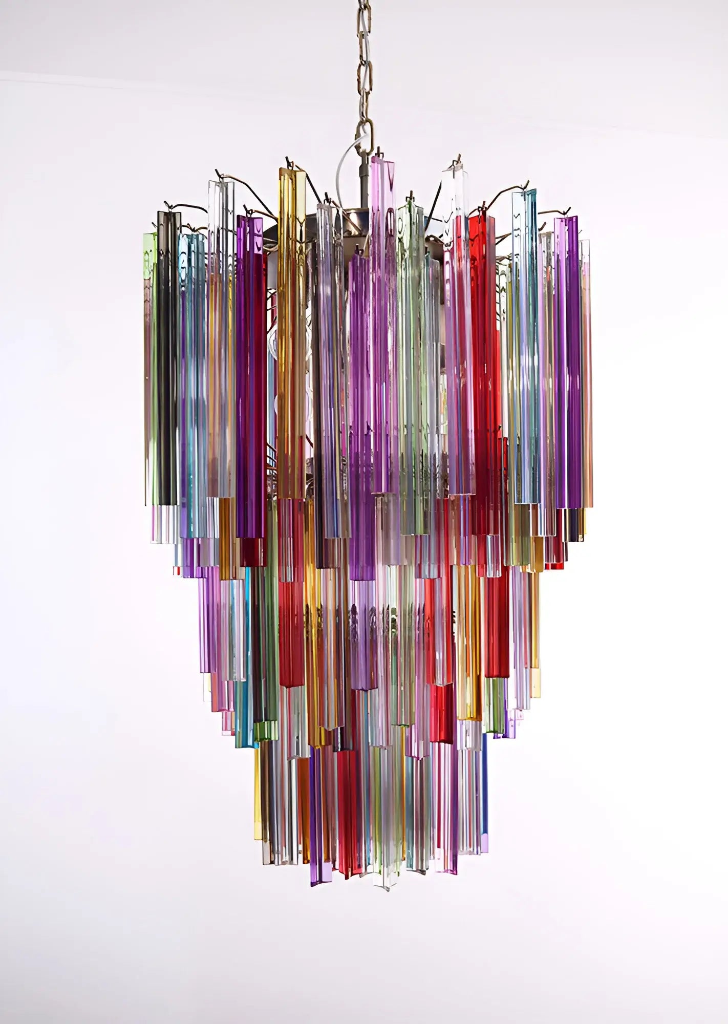 Fantastic Murano Prisms Multicolor Chandelier - Nuvé