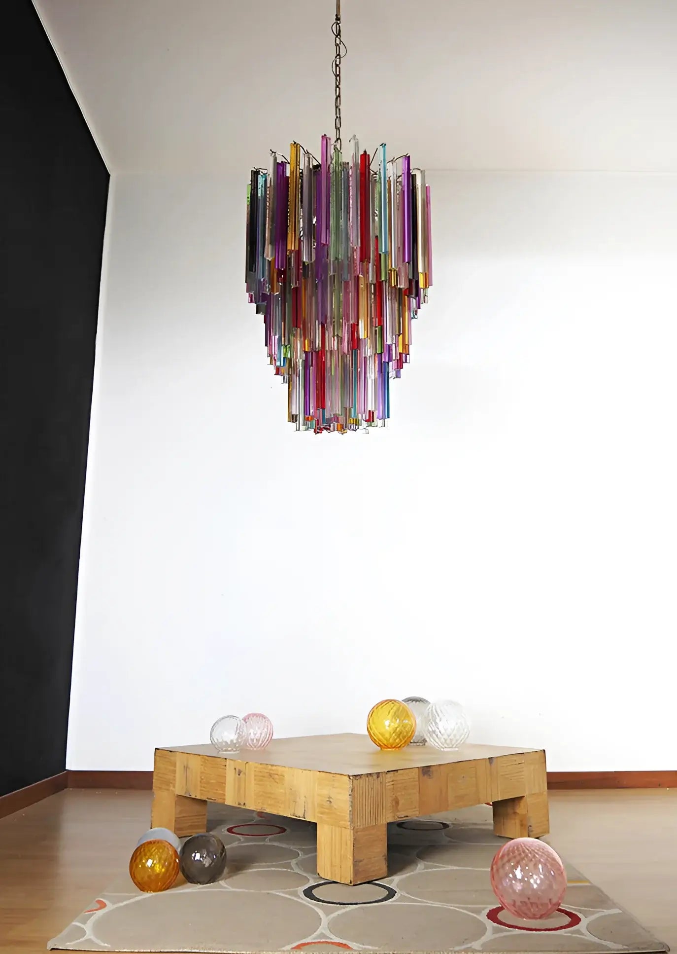 Fantastic Murano Prisms Multicolor Chandelier - Nuvé