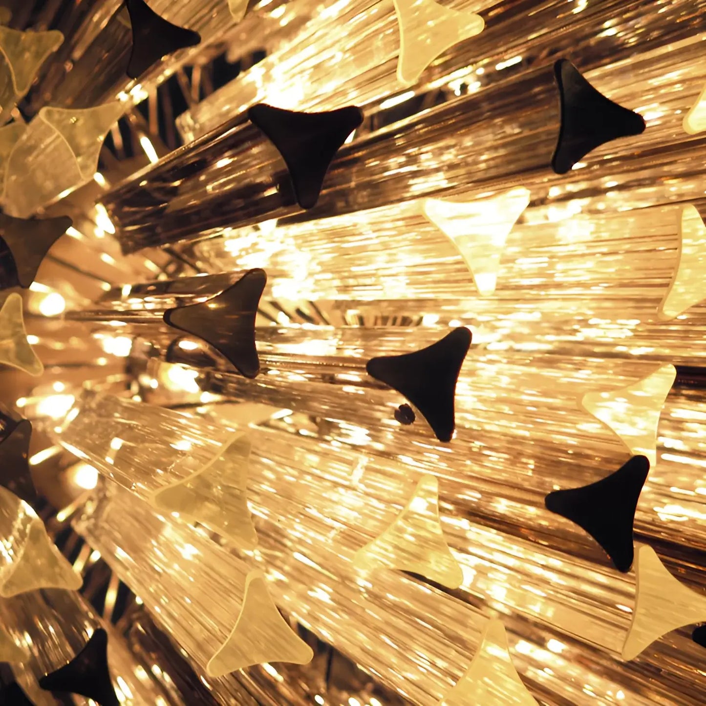 Fantastic Murano Prisms Smoked Transparent Chandelier - Nuvé