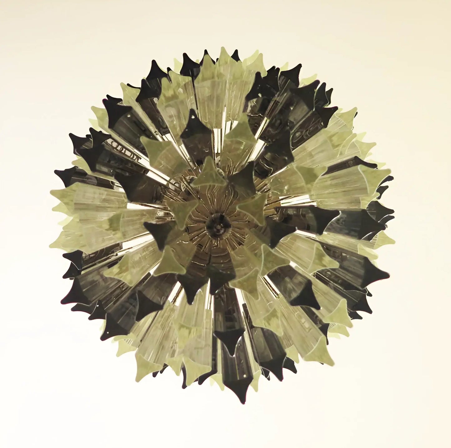 Fantastic Murano Prisms Smoked Transparent Chandelier - Nuvé