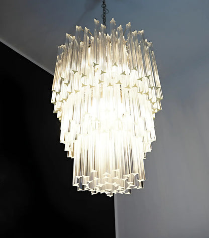 Fantastic Murano Prisms Transparent Chandelier - Nuvé