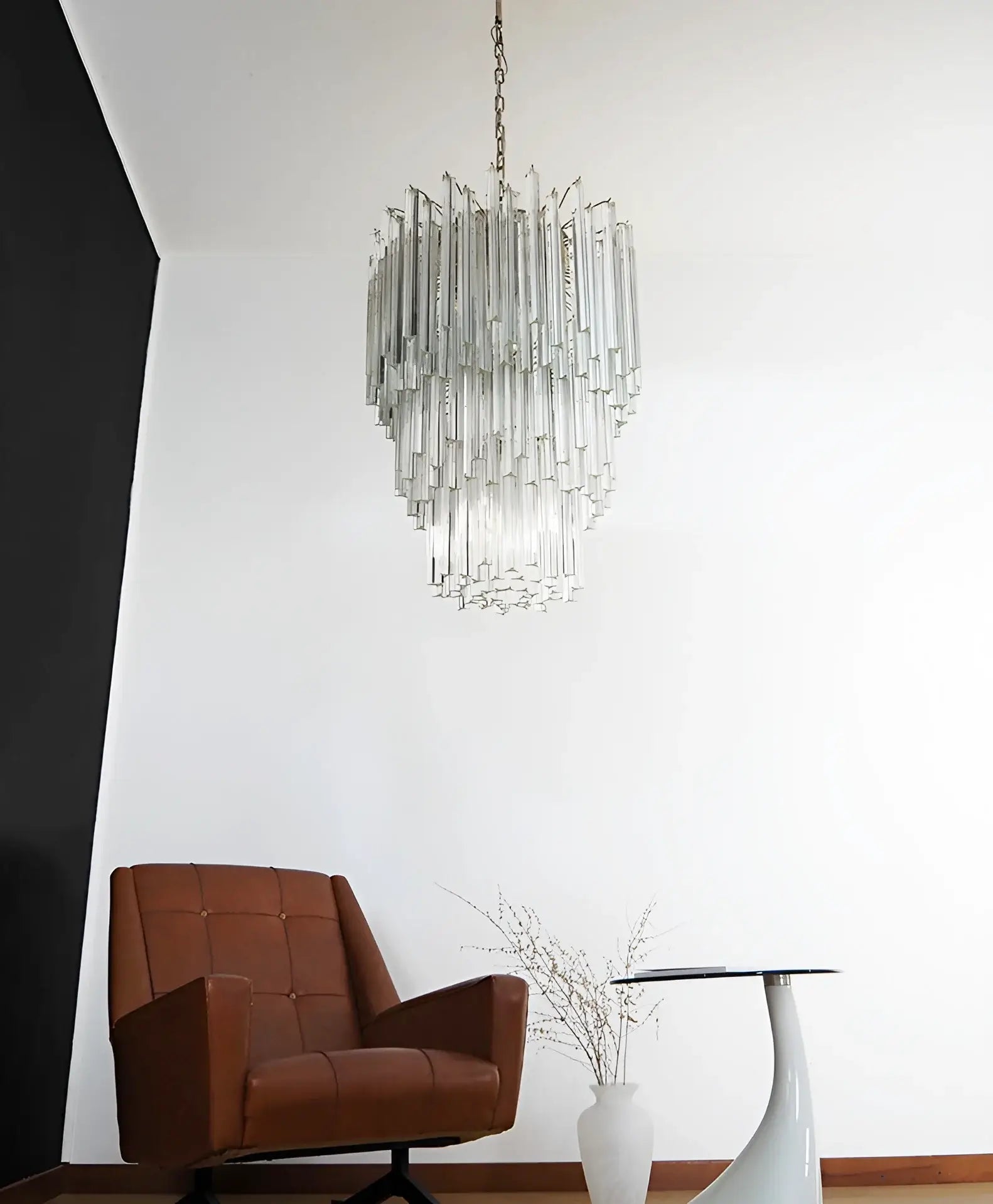 Fantastic Murano Prisms Transparent Chandelier - Nuvé