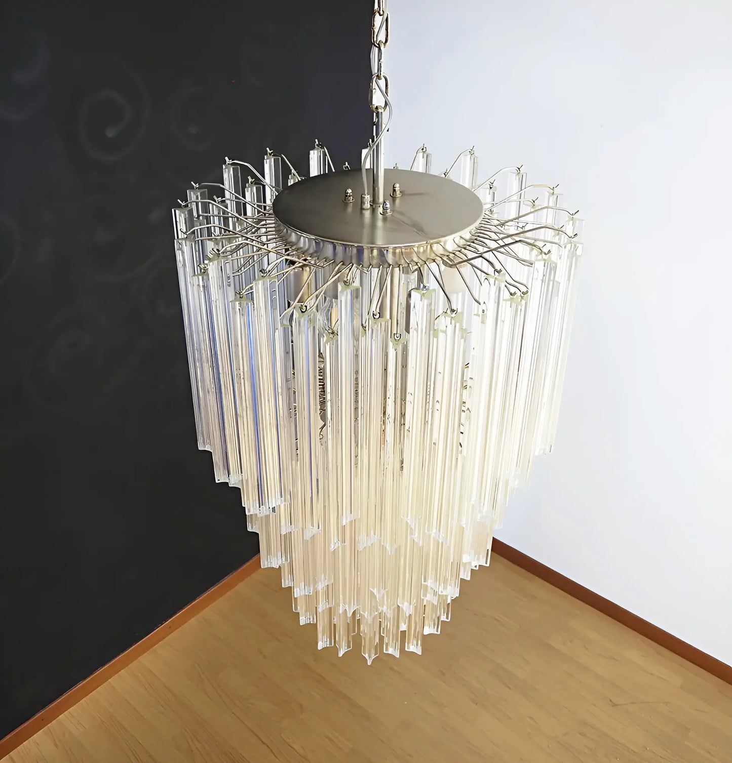 Fantastic Murano Prisms Transparent Chandelier - Nuvé