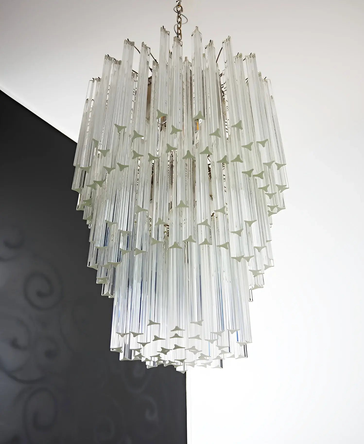 Fantastic Murano Prisms Transparent Chandelier - Nuvé