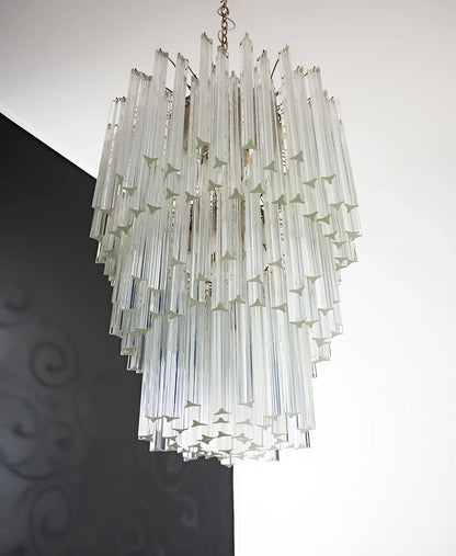 Fantastic Murano Prisms Transparent Chandelier - Nuvé