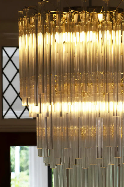Fantastic Murano Prisms Transparent Chandelier - Nuvé