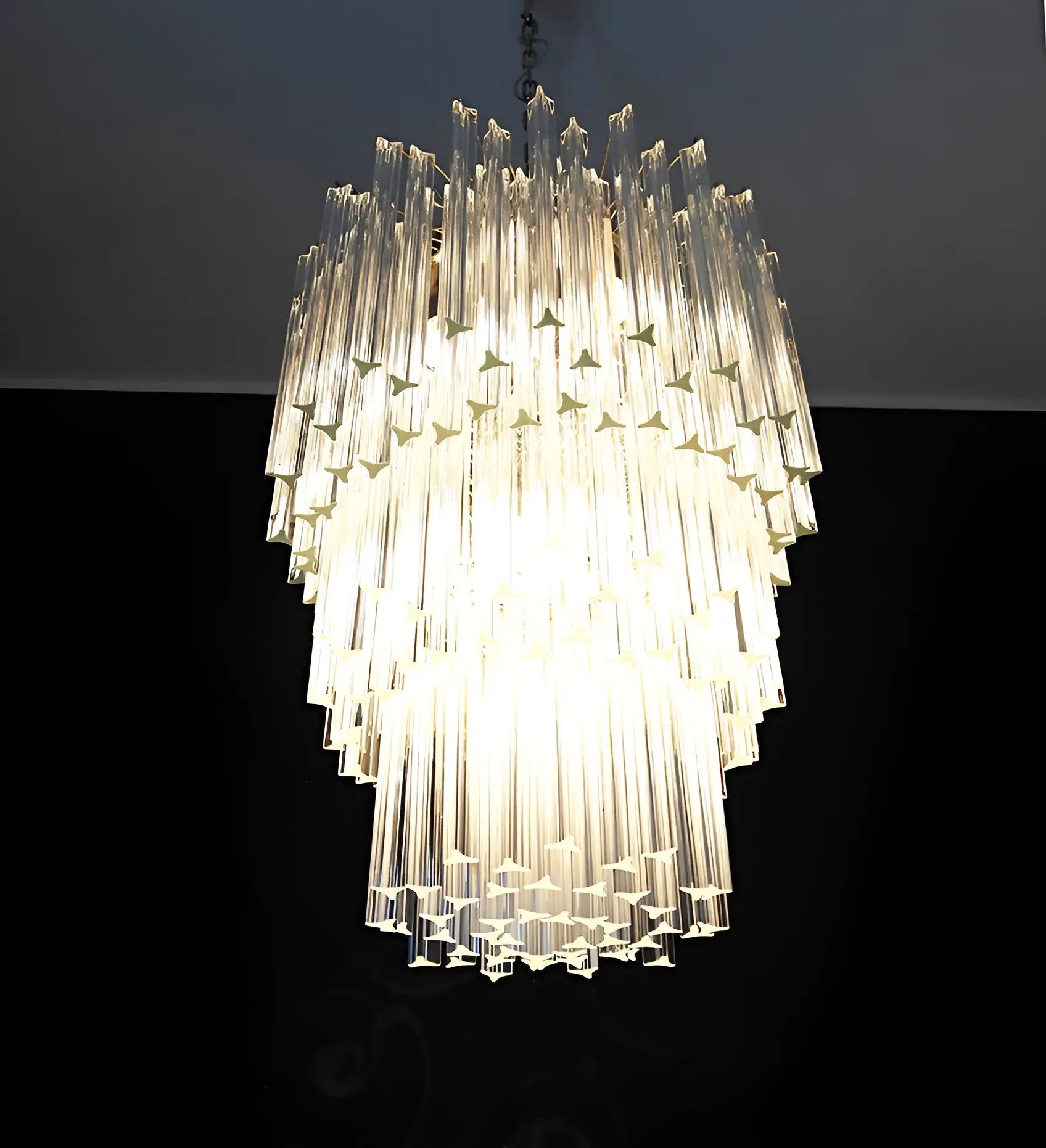 Fantastic Murano Prisms Transparent Chandelier - Nuvé