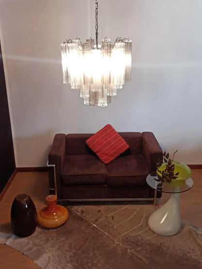 Fantastic Murano Smoked Glass Tube Chandelier - Nuvé