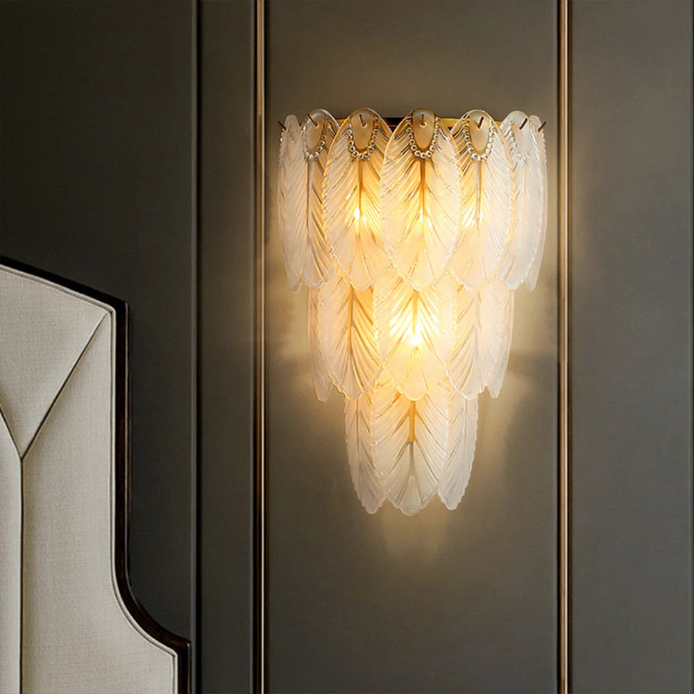 Feather Crystal Wall Lamp - Nuvé
