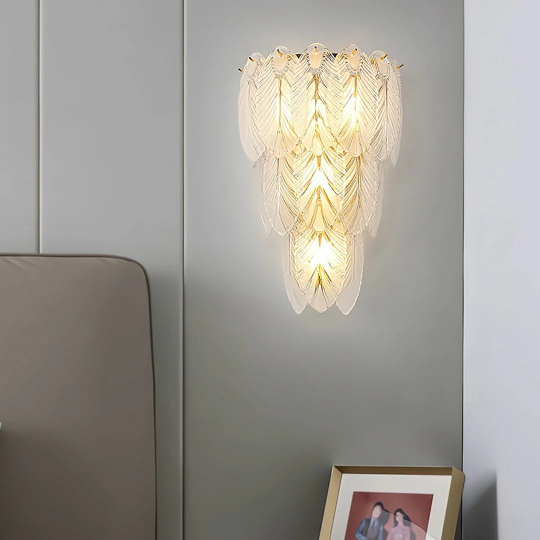 Feather Crystal Wall Lamp - Nuvé