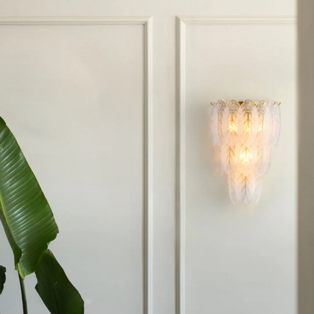 Feather Crystal Wall Lamp - Nuvé