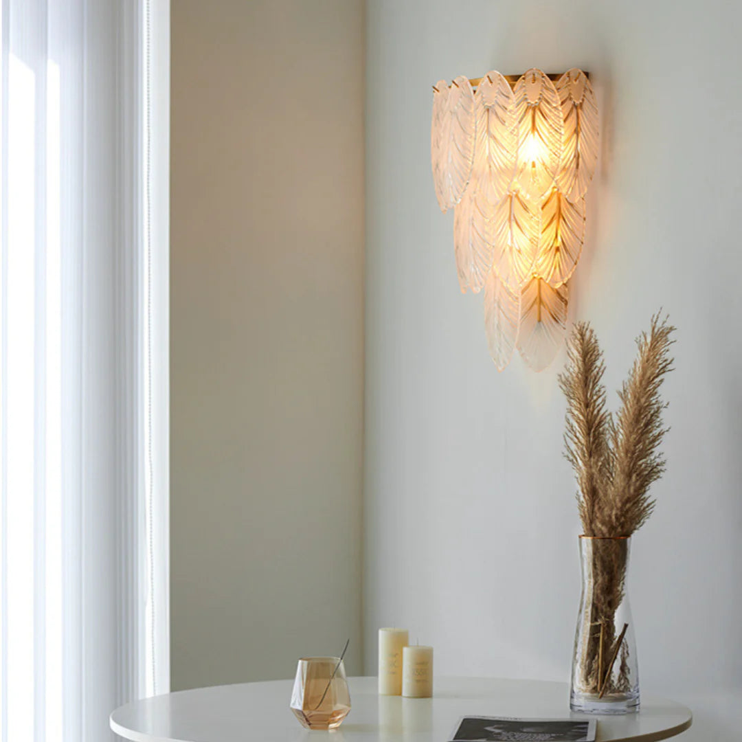 Feather Crystal Wall Lamp - Nuvé