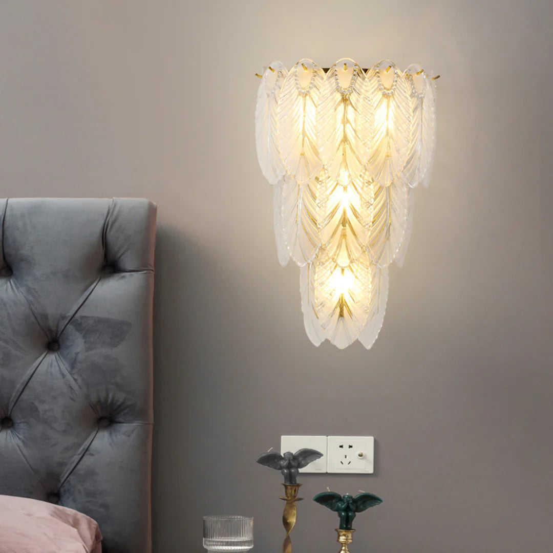 Feather Crystal Wall Lamp - Nuvé