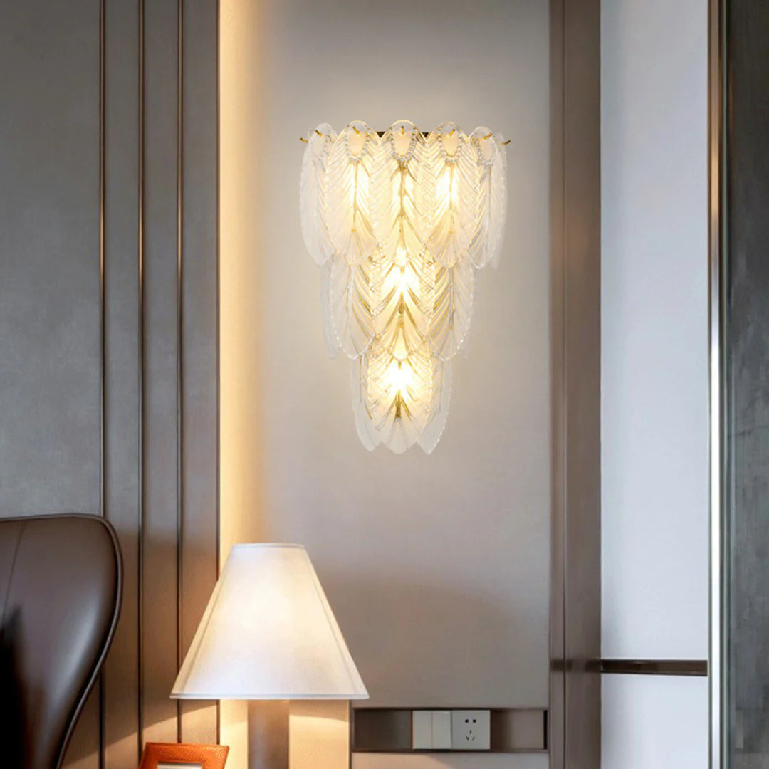 Feather Crystal Wall Lamp - Nuvé