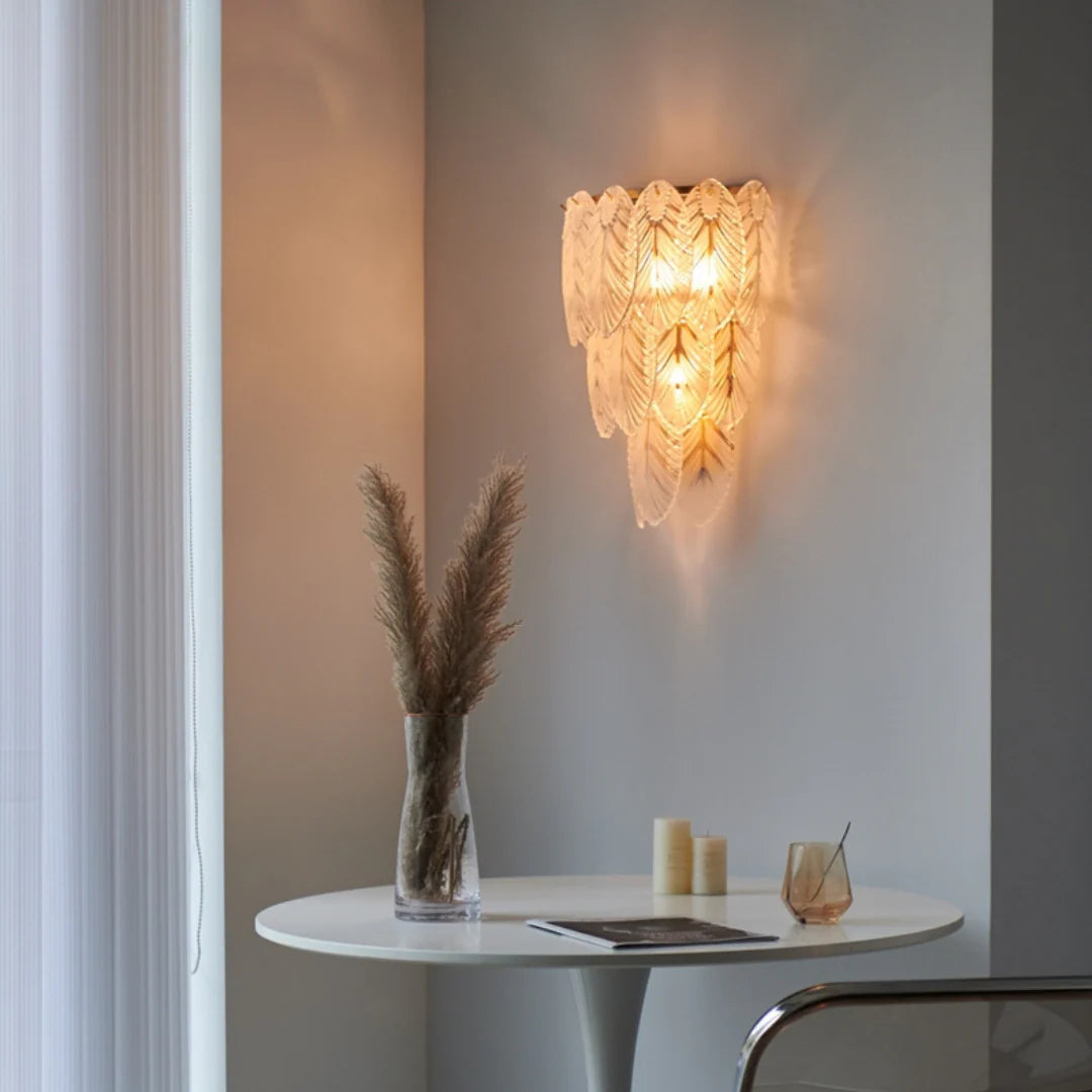 Feather Crystal Wall Lamp - Nuvé